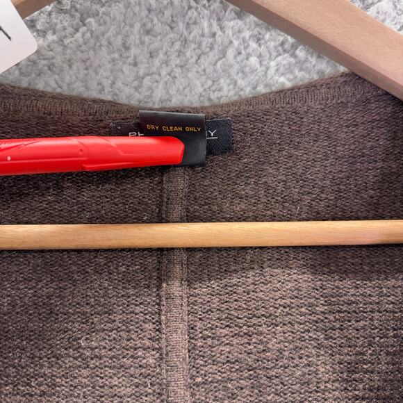 Philosophy by Dane Lewis 100% cashmere Long cardigan women’s XL heather brown - Picture 9 of 9